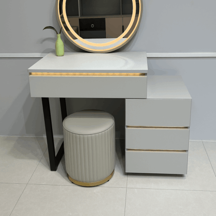 Coiffeuse Nacre grise