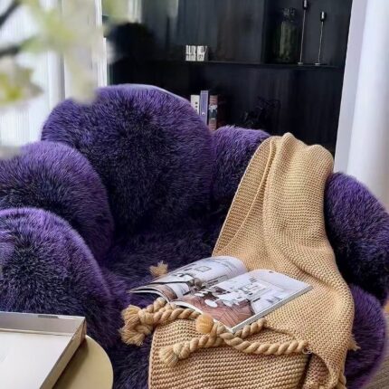 Fauteuil coquelicot Mauve