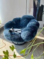 Fauteuil coquelicot bleu